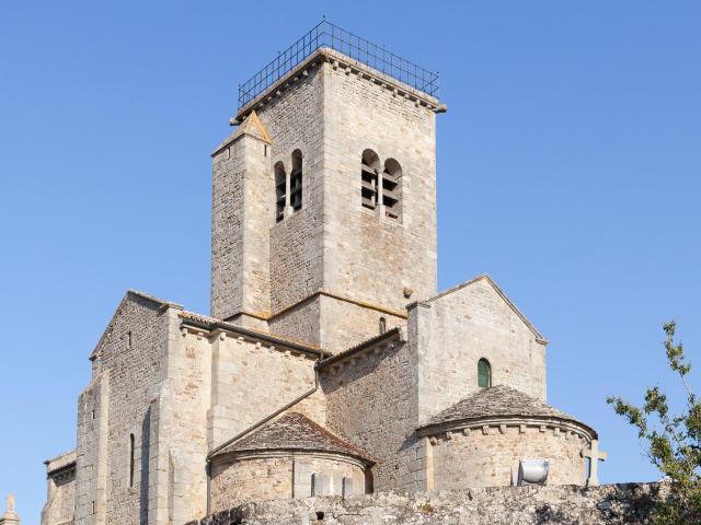 Exterior view of Notre-Dame de Gourdon church