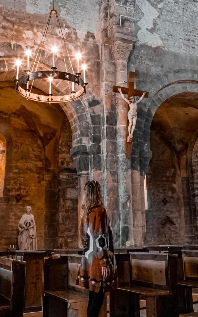 Interior view of Mont-Saint-Vincent church