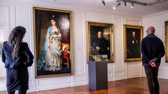 Salle des portraits au Musée de l'Homme et de l'Industrie, Le Creusot