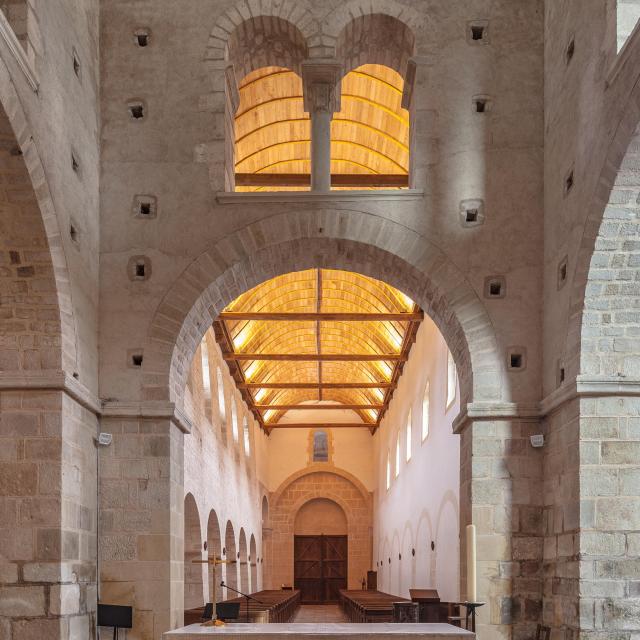 Inside the church at Perrecy-les-Forges