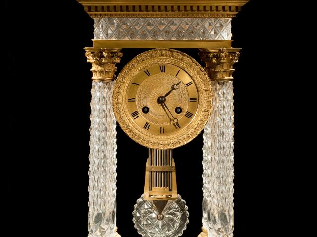 Pendule Restauration, vers 1820, Le Creusot, Musée de l'homme et de l'industrie.