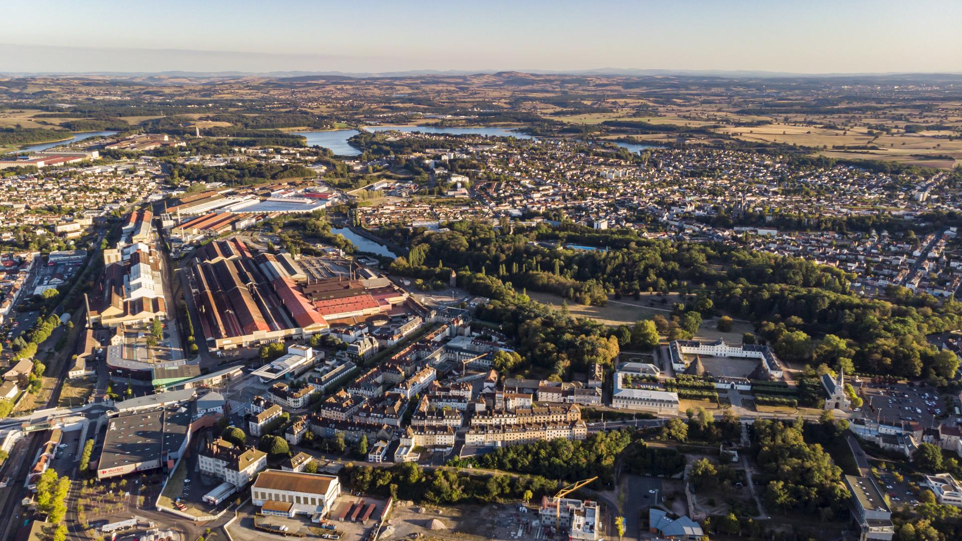 Vue générale du Creusot.