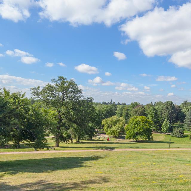 Vue générale du Parc de la Verrerie, Le Creusot.