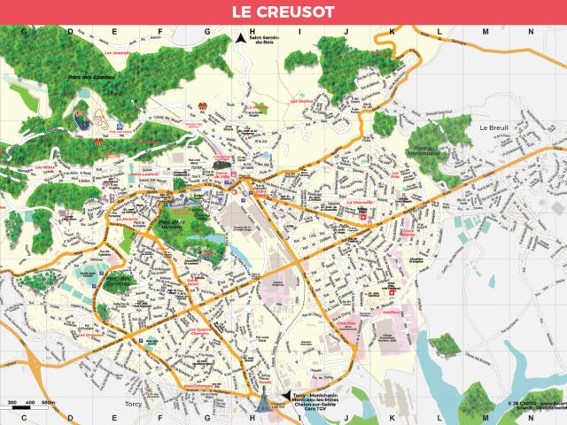 Aperçu du Plan de ville du Creusot.