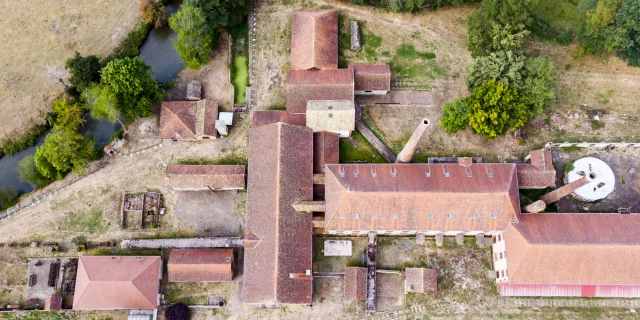 Vue aérienne de la Briqueterie, Ciry-le-Noble.